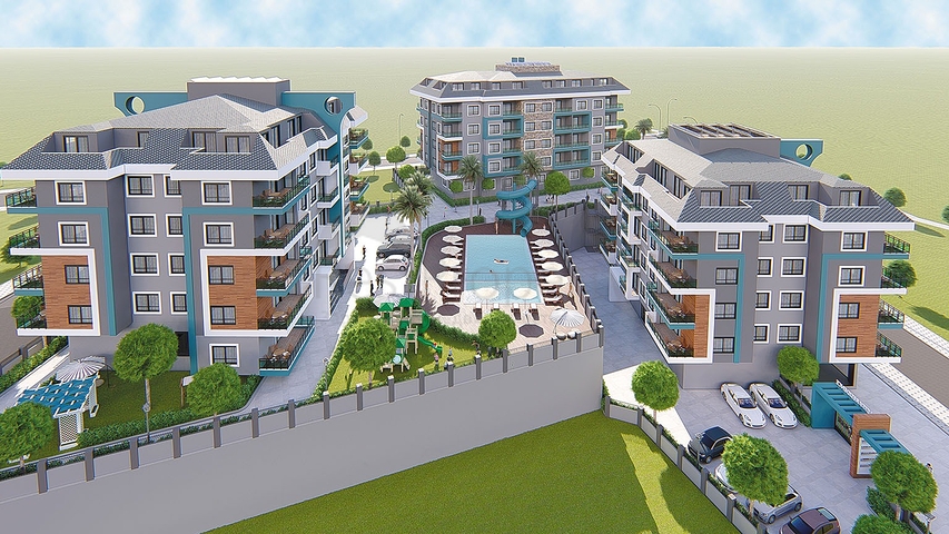 مجمع قيد الانشاء - دفعات بالاقساط - في منطقة اوبا المركزية / الانيا 