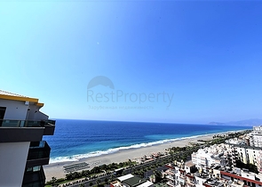 اطلالة بحر مباشرة - دوبلكس فاخرة 4 غرف وصالة - في مهموتلار / الانيا 