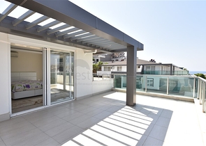 مع تراس واسع - دوبلكس مؤثثة - تصميم 3 غرف وصالة - ضمن مجمع سكني / كاستل / الانيا 