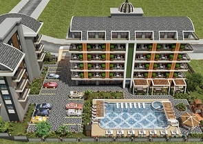 شقق بالاقساط في الانيا - مجمع قيد الانشاء في منطقة اوبا 