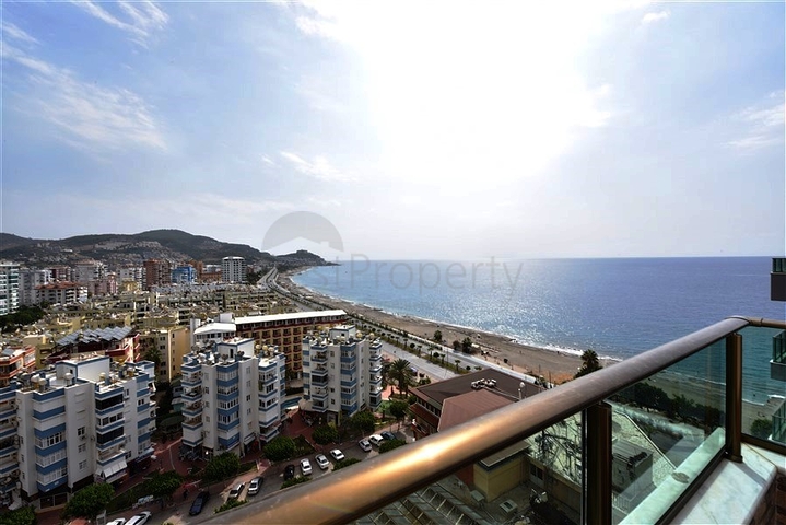 دوبلكس باطلالة بحرية مباشرة - 4 غرف وصالة - ضمن مجمع سكني - في مهموتلار / الانيا 