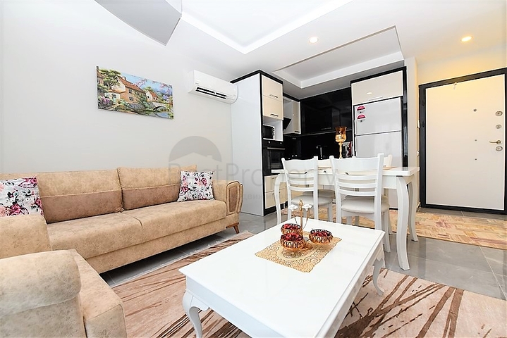 شقة مفروشة 1 + 1 في مجمع جديد 