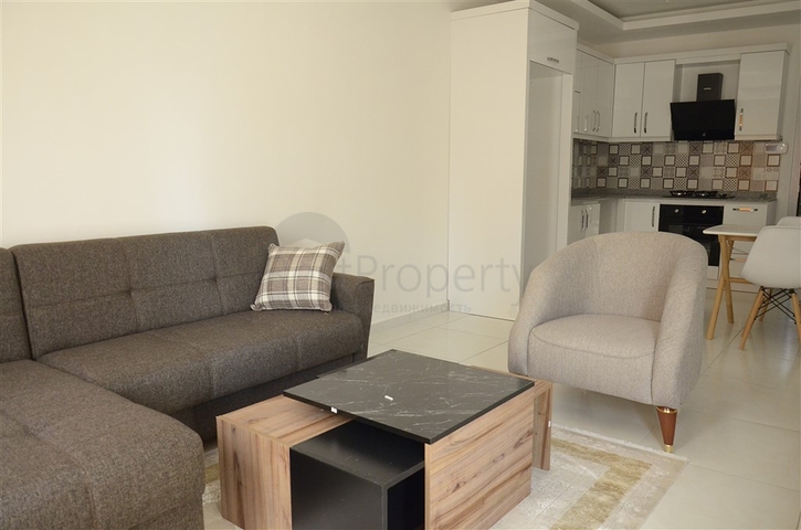 شقة غرفة وصالة - ضمن مجمع حديث - يضم كافة الخدمات - في منطقة مهموتلار / الانيا 