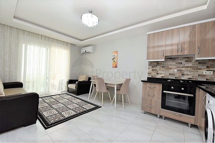 شقة مؤثثة - غرفة وصالة ضمن مجمع - مهموتلار / الانيا 