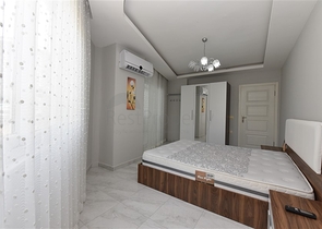 شقة مؤثثة - غرفة وصالة ضمن مجمع - مهموتلار / الانيا 