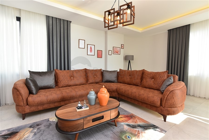 ضمن مجمع اول صف على البحر - شقة غرفتين وصالة - مفروشة - في كارجي جاك / الانيا 