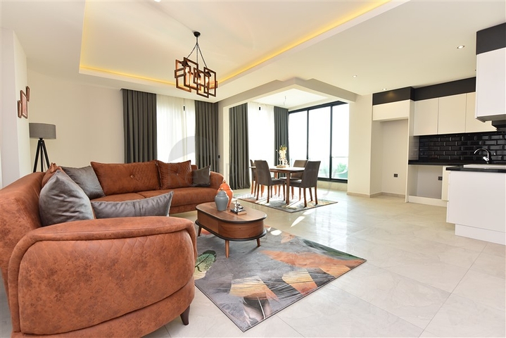 ضمن مجمع اول صف على البحر - شقة غرفتين وصالة - مفروشة - في كارجي جاك / الانيا 