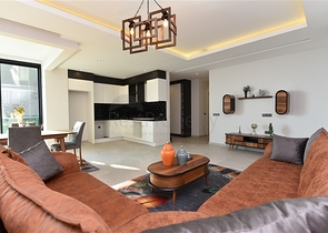 ضمن مجمع اول صف على البحر - شقة غرفتين وصالة - مفروشة - في كارجي جاك / الانيا 