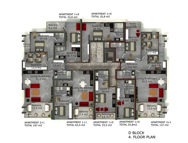 شقق بالتقسيط من شركة الانشاء - في مدينة الانيا / منطقة اوبا المركزية 