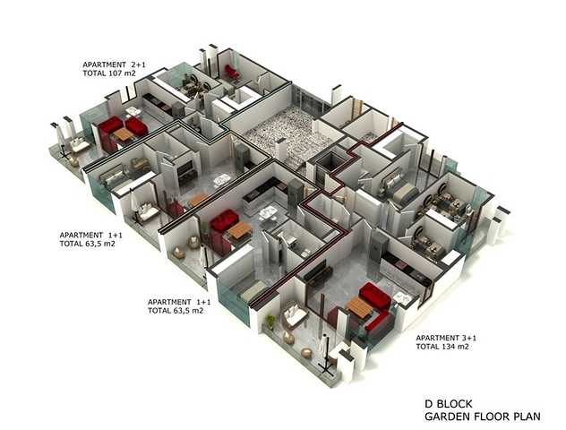 شقق بالتقسيط من شركة الانشاء - في مدينة الانيا / منطقة اوبا المركزية 