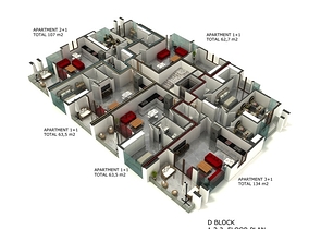 شقق بالتقسيط من شركة الانشاء - في مدينة الانيا / منطقة اوبا المركزية 