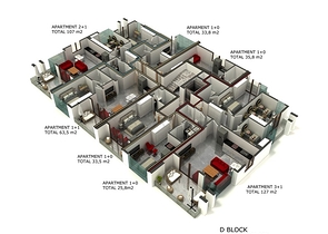 شقق بالتقسيط من شركة الانشاء - في مدينة الانيا / منطقة اوبا المركزية 