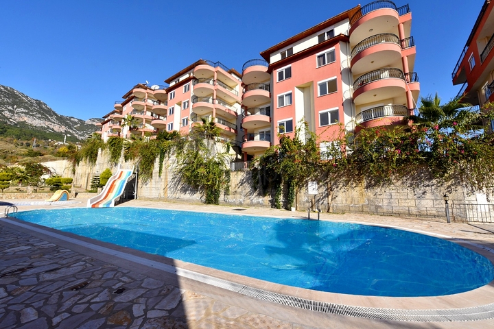 شقة غرفتين وصالة - مفروشة - ضمن مجمع سكني بين احضان الطبيعة - مهموتلار /الانيا 