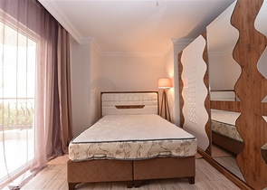 شقة غرفتين وصالة - مفروشة - ضمن مجمع سكني بين احضان الطبيعة - مهموتلار /الانيا 