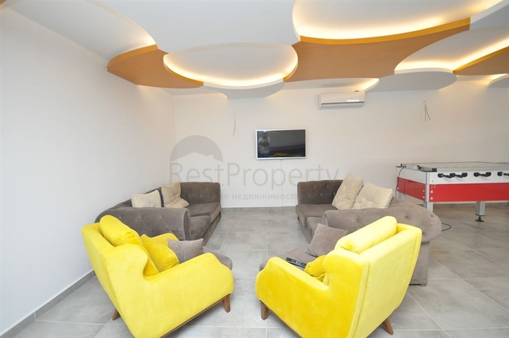 طابق مرتفع - شقة مفروشة - غرفة وصالة - مجمع مميز بخدمات  5 نجوم- مهموتلار / الانيا 