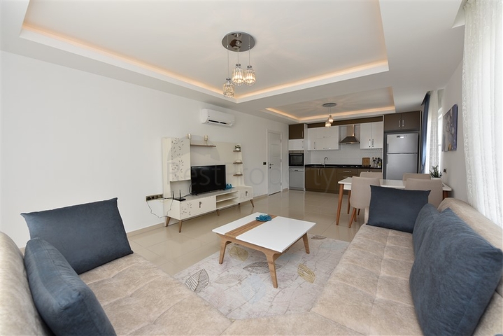 طابق مرتفع - شقة مفروشة - غرفة وصالة - مجمع مميز بخدمات  5 نجوم- مهموتلار / الانيا 