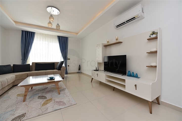 طابق مرتفع - شقة مفروشة - غرفة وصالة - مجمع مميز بخدمات  5 نجوم- مهموتلار / الانيا 