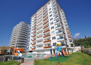 طابق مرتفع - شقة مفروشة - غرفة وصالة - مجمع مميز بخدمات  5 نجوم- مهموتلار / الانيا 