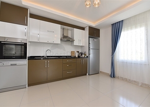 طابق مرتفع - شقة مفروشة - غرفة وصالة - مجمع مميز بخدمات  5 نجوم- مهموتلار / الانيا 