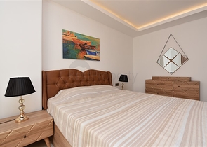 طابق مرتفع - شقة مفروشة - غرفة وصالة - مجمع مميز بخدمات  5 نجوم- مهموتلار / الانيا 