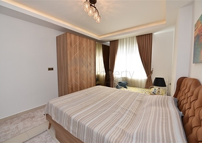 طابق مرتفع - شقة مفروشة - غرفة وصالة - مجمع مميز بخدمات  5 نجوم- مهموتلار / الانيا 