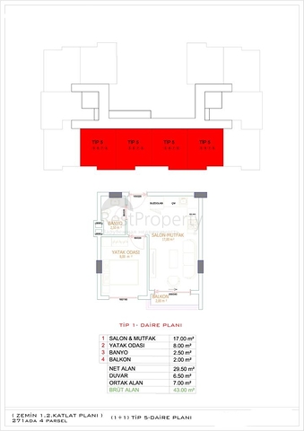 شقق بالتقسيط في الانيا - ضمن مجمع قيد الانشاء - في منطقة اوبا 