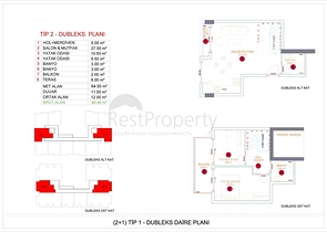 شقق بالتقسيط في الانيا - ضمن مجمع قيد الانشاء - في منطقة اوبا 