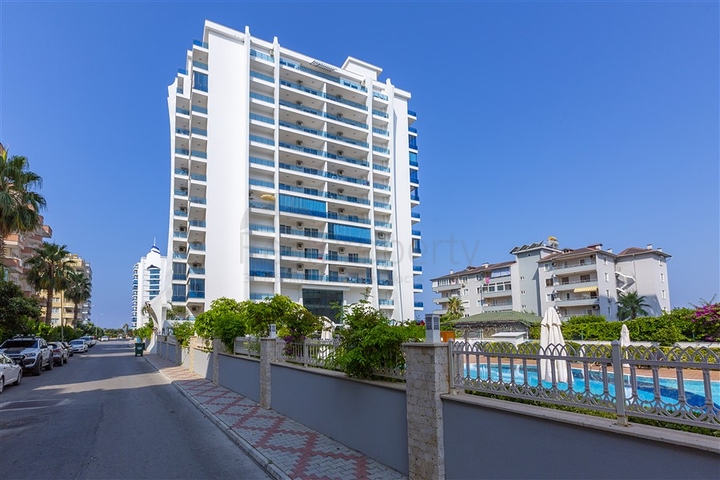 اطلالة بحر - شقة ضمن مجمع فاخر - تصميم 1+1 - في مهموتلار / الانيا 