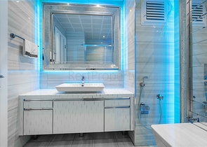 اطلالة بحر - شقة ضمن مجمع فاخر - تصميم 1+1 - في مهموتلار / الانيا 