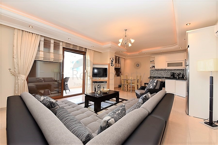 شقة اطلالة بحرية في الانيا -تصميم 2 غرفة وصالة - مفروشة - في منطقة مهوتلار / الانيا 