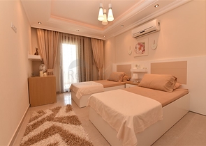 شقة اطلالة بحرية في الانيا -تصميم 2 غرفة وصالة - مفروشة - في منطقة مهوتلار / الانيا 