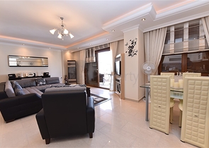 شقة اطلالة بحرية في الانيا -تصميم 2 غرفة وصالة - مفروشة - في منطقة مهوتلار / الانيا 