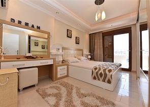 شقة اطلالة بحرية في الانيا -تصميم 2 غرفة وصالة - مفروشة - في منطقة مهوتلار / الانيا 