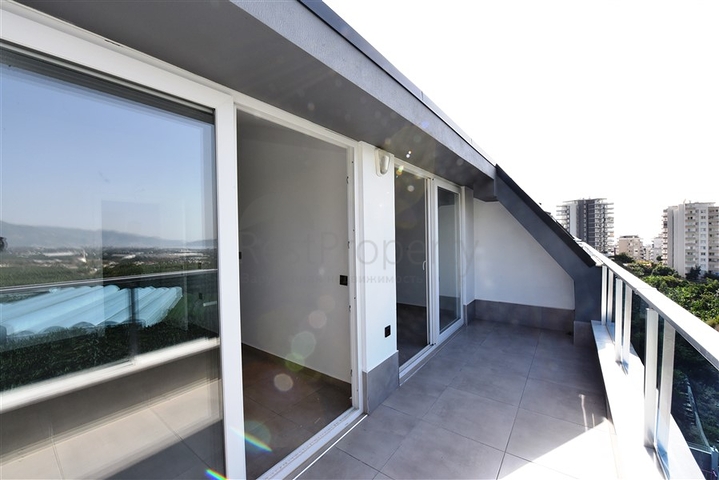 دوبلكس اطلالة بحر وجبل - 2 غرفة وصالة - مجمع سكني حديث - مهموتلار / الانيا 