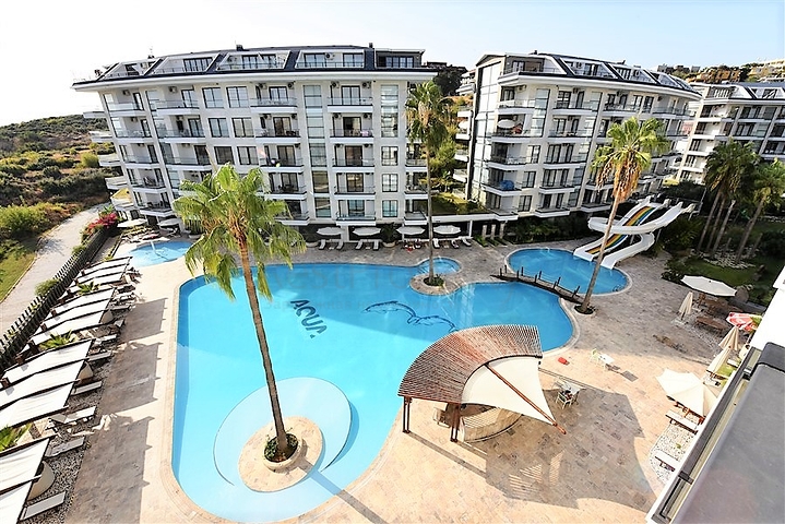 مجمع للعطلات او السكن الدائم - شقة تصميم 1+1 - في منطقة كاستل الراقية / الانيا 