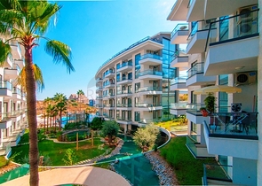 مجمع للعطلات او السكن الدائم - شقة تصميم 1+1 - في منطقة كاستل الراقية / الانيا 