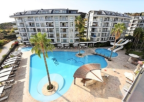 مجمع للعطلات او السكن الدائم - شقة تصميم 1+1 - في منطقة كاستل الراقية / الانيا 