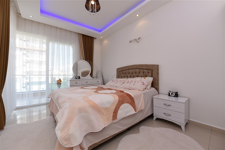 تصميم انيق - شقة مؤثثة - غرفة وصالة - قريبة من البحر - في مهموتلار  / الانيا 