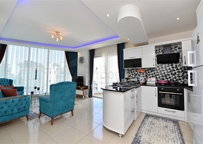 تصميم انيق - شقة مؤثثة - غرفة وصالة - قريبة من البحر - في مهموتلار  / الانيا 