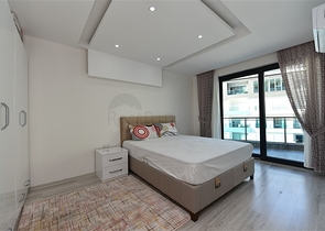 اطلالة بحر -شقة مؤثثة - غرفة وصالة -في مجمع 5 نجوم -كارجي جاك / الانيا 