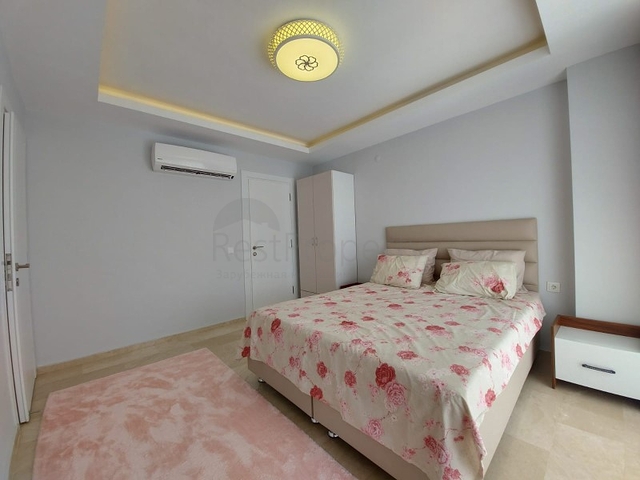 بسعر مناسب - شقة مؤثثة من تصميم 1+2 غرفتين وصالة - ضمن مجمع سكني - في مهموتلار / الانيا 