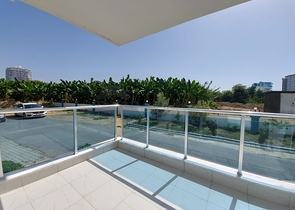 بسعر مناسب - شقة مؤثثة من تصميم 1+2 غرفتين وصالة - ضمن مجمع سكني - في مهموتلار / الانيا 