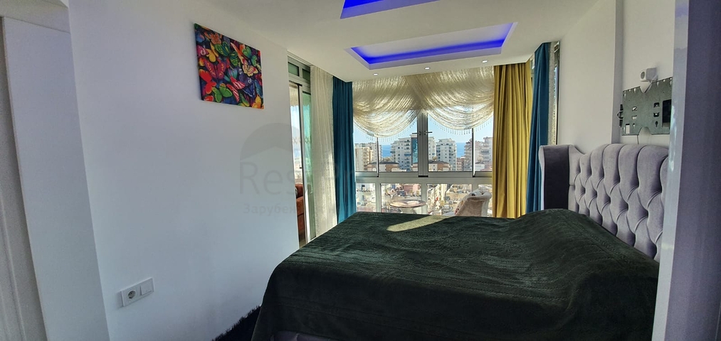 طابق مرتفع - شقة انيقة من تصميم 1+1 - ضمن مجمع - في مهموتلار / الانيا 