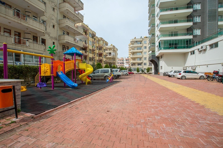 طابق مرتفع - شقة انيقة من تصميم 1+1 - ضمن مجمع - في مهموتلار / الانيا 