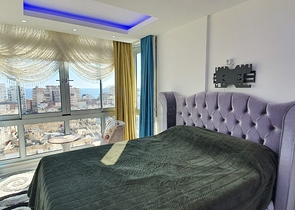 طابق مرتفع - شقة انيقة من تصميم 1+1 - ضمن مجمع - في مهموتلار / الانيا 