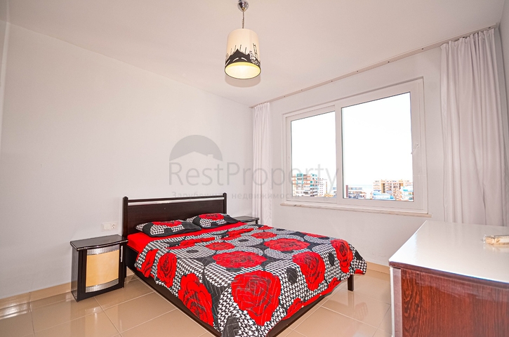 اطلالة بحر - طابق مرتفع - شقة غرفة وصالة مفروشة - في مهموتلار / الانيا 