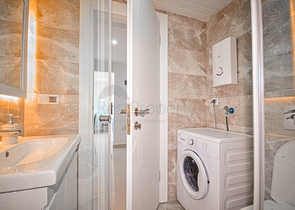 اطلالة بحر - طابق مرتفع - شقة غرفة وصالة مفروشة - في مهموتلار / الانيا 