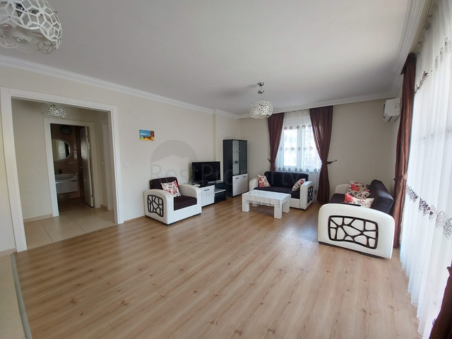 شقة مؤثثة - غرفة وصالة - ضمن مجمع سكني قريب من البحر - في مهموتلار / الانيا 