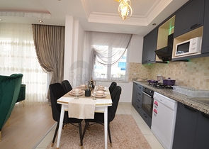 شقة مفروشة - تصميم غرفتين وصالة - 200 م عن البحر - في مهموتلار / الانيا 