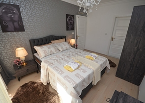 شقة مفروشة - تصميم غرفتين وصالة - 200 م عن البحر - في مهموتلار / الانيا 